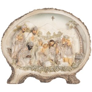 Clayre & Eef 6PR5919 Kerstgroep 18x4x15 cm