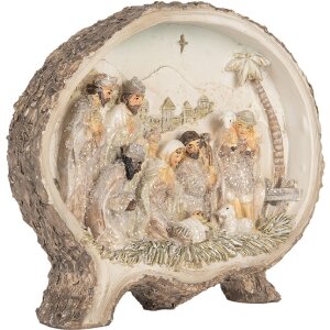 Clayre & Eef 6PR5919 Kerstgroep 18x4x15 cm