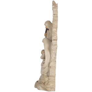 Clayre & Eef 6PR5923 Kerstgroep 15x7x24 cm Beige/Wit