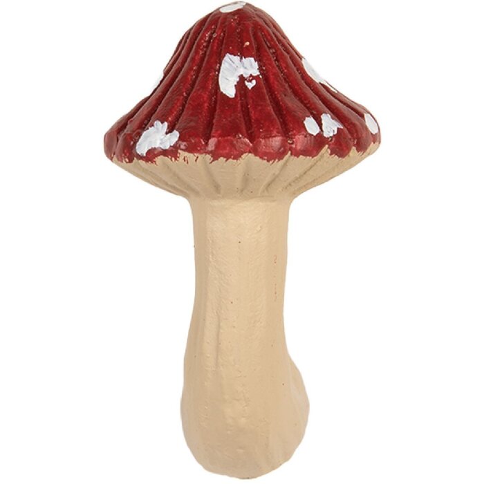 Clayre & Eef 66263 Deurknoop 3x4x6 cm Rood-Beige