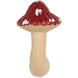 Clayre & Eef 66263 Deurknoop 3x4x6 cm Rood-Beige