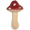 Clayre & Eef 66263 Deurknoop 3x4x6 cm Rood-Beige