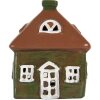 Clayre & Eef 6CE2185 Decoratiehuis 12x9x14 cm Groen-Bruin