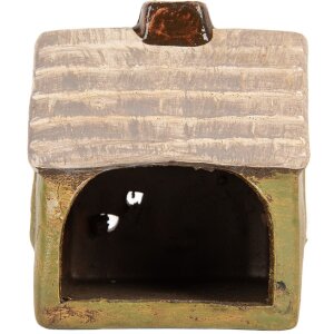 Clayre & Eef 6CE2186 Decoratiehuis 8x7x10 cm Groen Beige