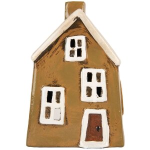 Clayre & Eef 6CE2187 Decoratie Huis 12x8x18 cm Bruin...