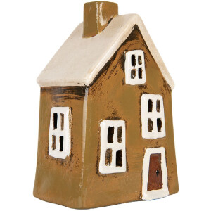 Clayre & Eef 6CE2187 Decoratie Huis 12x8x18 cm Bruin...