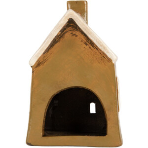 Clayre & Eef 6CE2187 Decoratie Huis 12x8x18 cm Bruin Beige