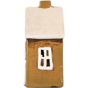 Clayre & Eef 6CE2187 Decoratie Huis 12x8x18 cm Bruin Beige