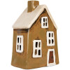 Clayre & Eef 6CE2187 Decoratie Huis 12x8x18 cm Bruin Beige