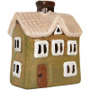 Clayre & Eef 6CE2188 Decoratie Huis 11x7x13 cm Groen Beige Keramiek