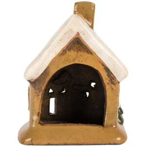 Clayre & Eef 6CE2189 Decoratie Huis 9x7x11 cm Bruin-Beige