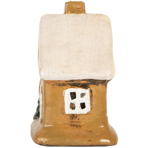 Clayre & Eef 6CE2189 Decoratie Huis 9x7x11 cm Bruin-Beige