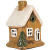 Clayre & Eef 6CE2189 Decoratie Huis 9x7x11 cm Bruin-Beige