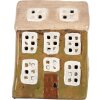 Clayre & Eef 6CE2191 Decoratie Huis 10x7x14 cm Groen-Beige
