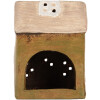 Clayre & Eef 6CE2191 Decoratie Huis 10x7x14 cm Groen-Beige