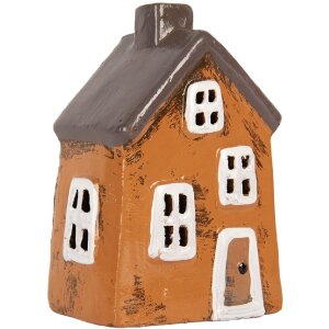 Clayre & Eef 6CE2193 Decoratief Huis 9x7x13 cm Oranje...