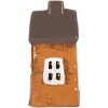 Clayre & Eef 6CE2193 Decoratief Huis 9x7x13 cm Oranje Grijs