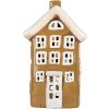 Clayre & Eef 6CE2194 Decoratiehuis 12x8x19 cm Bruin-Beige