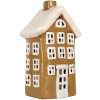 Clayre & Eef 6CE2194 Decoratiehuis 12x8x19 cm Bruin-Beige