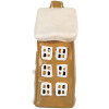 Clayre & Eef 6CE2194 Decoratiehuis 12x8x19 cm Bruin-Beige
