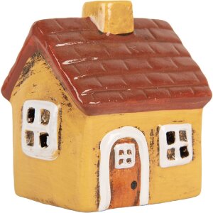 Clayre & Eef 6CE2197 Decoratie Huis 8x7x10 cm Keramiek