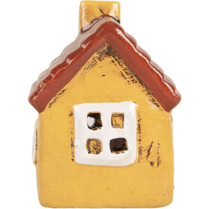 Clayre & Eef 6CE2197 Decoratie Huis 8x7x10 cm Keramiek