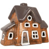 Clayre & Eef Decoratie Huis 20x11x16 cm Oranje Grijs