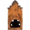 Clayre & Eef 6CE2203 Decoratie Huis 13x10x24 cm Grijs en Oranje