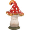 Clayre & Eef 6CE2205 Decoratie Paddenstoel 11x11x16 cm Rood-Wit