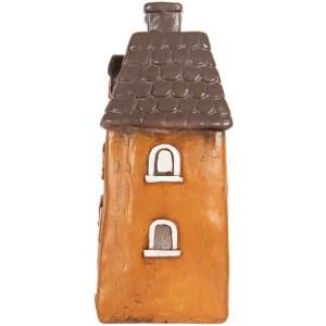 Clayre & Eef 6MG0126 Decoratie Huis 23x17x37 cm Oranje Grijs