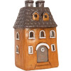 Clayre & Eef 6MG0126 Decoratie Huis 23x17x37 cm Oranje Grijs