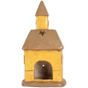 Clayre & Eef 6MG0127 Decoratiehuis 23x17x43 cm gelb-bruin