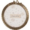 Clayre & Eef 2F1292 Fotolijst 10x1x11 cm / Ø 9 cm Goudkleurig