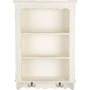 Clayre & Eef 5H0742 Wandkast 45x16x67 cm Wit