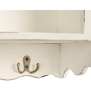Clayre & Eef 5H0742 Wandkast 45x16x67 cm Wit