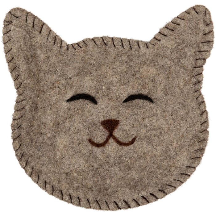Clayre & Eef 66301 Vilt Schaal Hond 15x16x4 cm