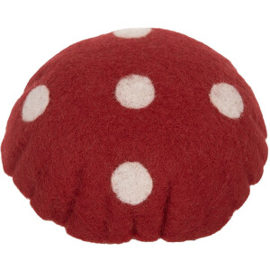 Clayre & Eef 66303 Viltpil 14x14x17 cm Rood-Bruin