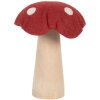 Clayre & Eef 66303 Viltpil 14x14x17 cm Rood-Bruin