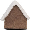 Clayre & Eef 66306 Vilt Huisje 13x10x13 cm Bruin Wit