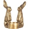 Clayre & Eef 6PR5741 Kandelaar Konijn 10x8x12 cm Goud
