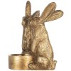 Clayre & Eef 6PR5741 Kandelaar Konijn 10x8x12 cm Goud