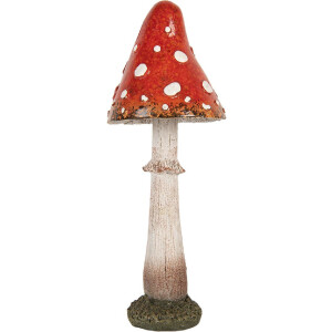 Clayre & Eef 6PR5742 Decoratiepaddenstoel rood-wit...