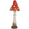 Clayre & Eef 6PR5742 Decoratiepaddenstoel rood-wit Ø 9x23 cm
