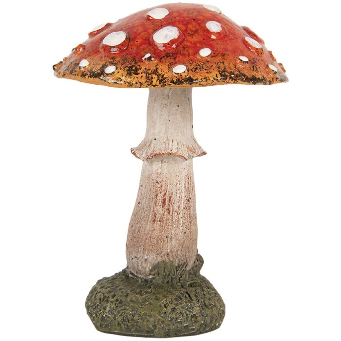 Clayre & Eef 6PR5743 Decoratie Paddenstoel Ø 9x12 cm