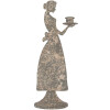 Clayre & Eef 6Y5814 Kandelaar Vrouw 15x10x37 cm