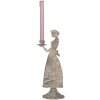 Clayre & Eef 6Y5816 Kandelaar Vrouw 10x8x26 cm