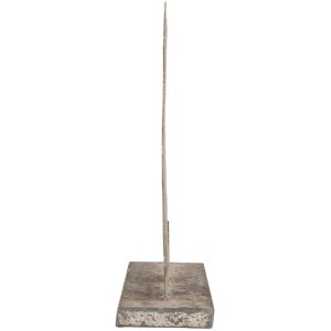 Clayre & Eef 6Y5830 Decoratie Hond 16x8x19 cm Grijs Beige