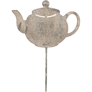 Clayre & Eef 6Y5831 Tuinpaal Theepot 26x1x35 cm Grau...