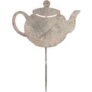 Clayre & Eef 6Y5831 Tuinpaal Theepot 26x1x35 cm Grau...