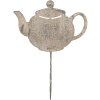 Clayre & Eef 6Y5831 Tuinpaal Theepot 26x1x35 cm Grau Beige